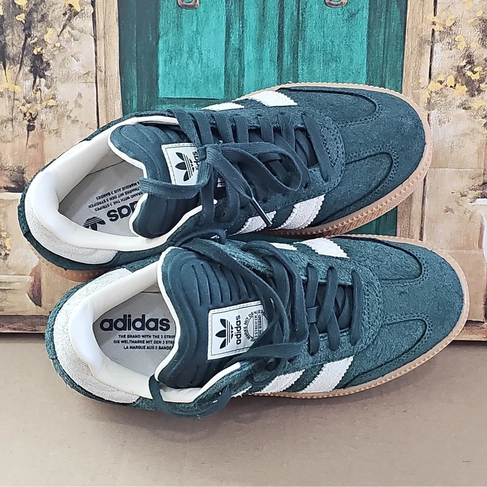 ADIDAS Originals Samba XLG Shadow Green Chalk White JI3198 Men's Shoe sz 7